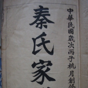 山东省济南市济阳县太平镇来佛寺村《秦氏家谱》